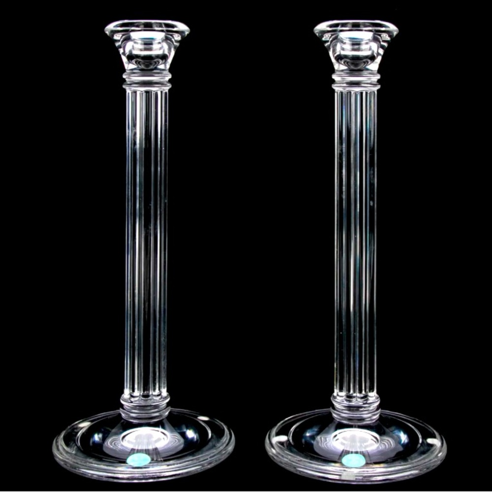 Brand New TIFFANY CRYSTAL CANDLESTICKS